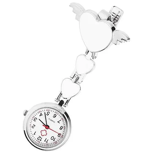 Produktbild: Krankenschwesteruhr - Schwesternuhr mit Clip -Taschenuhr Analoge Quarzuhr Schwesternuhren Hängende Ansteckuhr für Krankenschwestern Ärzte