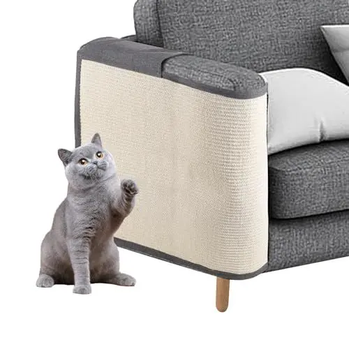 Produktbild: Kratzschutz Sofa Katze, Sisalkratzteppich Schutz der Möbel vor Katzen, Anti-Kratz-Katzenkratzmatte für Sessel Couch für die rechte Seite des Sofas 50 x 70cm