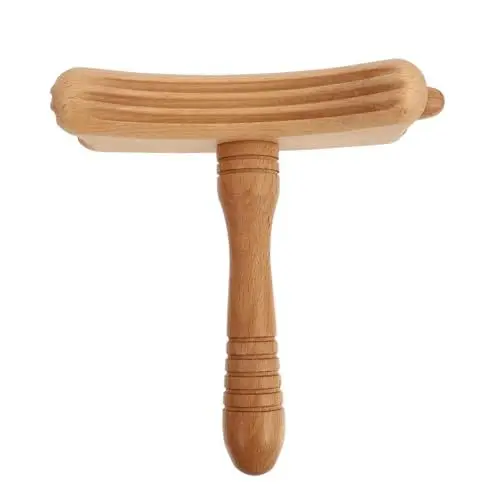 Produktbild: Kratzstock Körpermassagegerät Guasha-stick Gesichtswerkzeug Massagerolle Aus Holz Holzrücken Massagebrett Schabewerkzeug Holzwerkzeuge Spa-schaber Hölzern Buche Kratzbrett