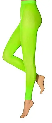 Produktbild: krautwear Damen Mädchen Leggins Leggings 60 den Karneval Fasching Kostüm schwarz rot rosa blau (grün-SM)