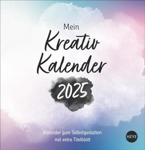 Produktbild: Kreativkalender zum Aufstellen Design 2025: Blanko-Kalender 2025. Lassen Sie Ihrer Kreativität freien Lauf. Der Tischkalender mit der persönlichen ... 16 x 16,5 cm (Foto-/Bastelkalender Heye)