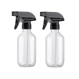 Produktbild: KREMORV Kunststoff Sprühflaschen 300ml Leere nachfüllbare Transparent und Braun Sprühflasche Verstellbarem Sprühkopf für Pflanzen, Haarpflege, Autoglasreinigung