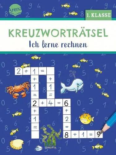 Produktbild: Kreuzworträtsel. Ich lerne rechnen (1. Klasse): 40 Kreuzworträtsel mit Plus- und Minusaufgaben für Kinder ab 6