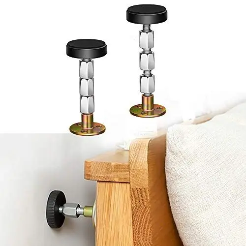 Produktbild: Krisler verstellbares bettrahmen-Anti-Shake-Werkzeug, Kopfteil Stopper mit kostenlosen möbelpolstern und Schrauben (30-112 Mm)