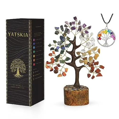 Produktbild: Kristalle - Kristallbaum - Baum des Lebens - sieben Chakra -Kristalle - Kristalle und Edelsteine ??- Wohnkultur - Kristallketten - Mini -Edelstein -Baum - Hauswärmegeschenke Neues Zuhause