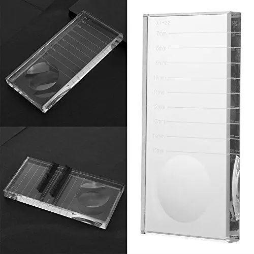 Produktbild: Kristallplatte für Wimpernkleber als Kleberunterlage Wimpern Eyelash Halter, Wimpernverlängerung Make up Zubehör