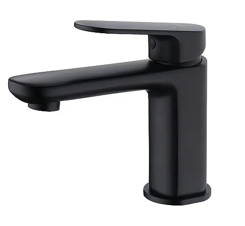 Produktbild: Krobec Wasserhahn Bad messing,neues Design,Schwarz Waschbeckenarmatur,Einhebel-Waschtischarmatur Mischbatterie Einhand-Spültischbatterie