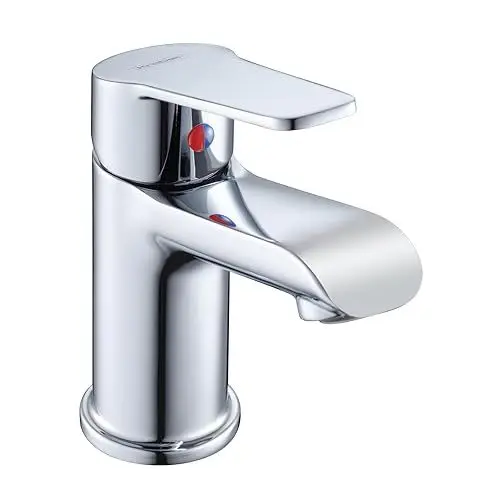 Produktbild: Krobec Wasserhahn Bad,neues Design,Waschbeckenarmatur,Einhebel-Waschtischarmatur Mischbatterie Einhand-Spültischbatterie