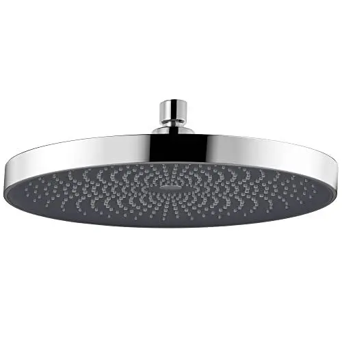 Produktbild: Krobec neues Design Kopfbrause, Duschkopf Regendusche, Rund Kopfbrause Durchmesser 260 mm,Premium Duschset Massagedusche für Spa (Chrom)