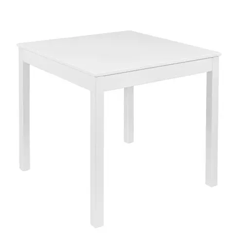 Produktbild: Krok Wood Esstisch Tomas aus Massivholz in Buche, Farbe Weiß (75 х 75 х 75 cm)