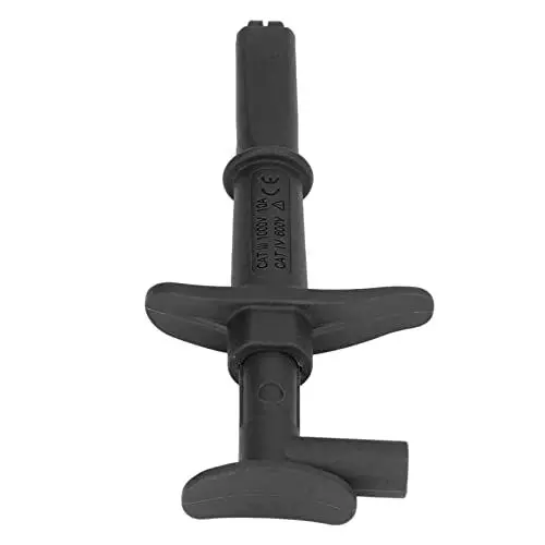 Produktbild: Krokodilklemmen-Testhaken, Spezielle 16-mm-Testclip-Lochgröße Erkennt Hochspannungskabel (Schwarz)