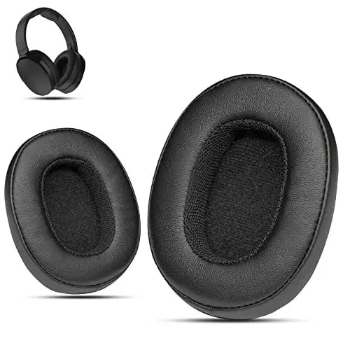 Produktbild: Krone Kalpasmos Ohrpolster,Ersatzpolster für Skullcandy Crusher,kompatibel mit Skullcandy Evo/Hesh 3/Venue ANC kabellose Kopfhörer,Kompatibilitätspolster,weiches Leder,hochdichter Schaumstoff(schwarz)