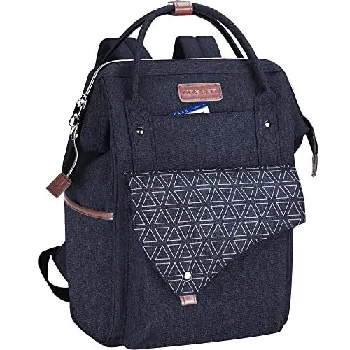 Produktbild: KROSER Rucksack Damen für Schule Laptop Rucksack 15,6 Zoll Schulrucksack Daypack Wasserdichte für Universität/Reisen/Business/Arbeit Frauen/Männer, Blau