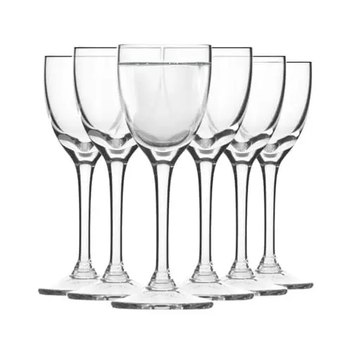 Produktbild: Krosno Vodka Trinkgläser | 6er Set | 25 ml | Mixology Collection | Cocktailgläser Likörglas Brandy Whisky Gin Glas | Haus, Bar, Events & Küche | Spülmaschinenfestes Kristall-Geschenk-Set Glaswaren