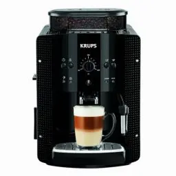 Produktbild: Krups Arabica Picto Kaffeevollautomat, Milchschaumdüse, 2-Tassen-Funktion, Drehregler, Einfache Reinigung, Kaffeemaschine, Schwarz, EA810870
