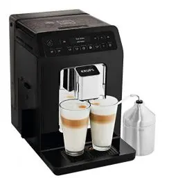 Produktbild: Krups EA8918 Evidence Kaffevollautomat | OLED-Display Barista Quattro Force Technologie | 12 Kaffee | 3 Tee Variationen | One-Touch-Cappuccino | 2-Tassen Funktion | schwarz