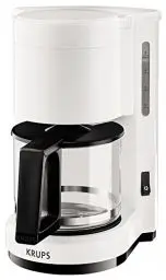 Produktbild: Krups F18301 Aromacafé Filterkaffeemaschine | kleine 0,6 L Kaffeemaschine | 5-7 Tassen Kaffee | Warmhaltefunktion | automatische Abschaltung nach 30 Min. | Weiß
