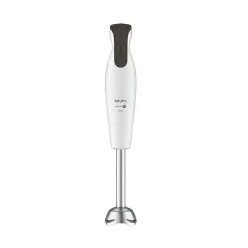 Produktbild: Krups HZ5521 Stabmixer, 600, Edelstahl, 800 milliliters, Weiß/Dunkelgrau