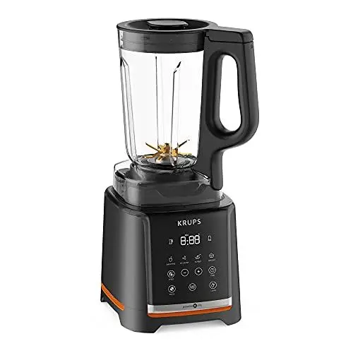 Produktbild: Krups Highspeed- Standmixer InfinyMix KB9158 | 1600 W | 5 automatische Programme + manuelle Einstellung | Tritanbehälter | inkl. Rezeptheft | Smoothies, Shakes, Crushed Ice | Schwarz