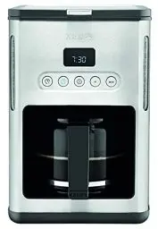 Produktbild: Krups KM442D Premium Filter-Kaffeemaschine | 10-15 Tassen | 1,000 Watt | programmierbar | Warmhaltefunktion | edelstahl | schwarz