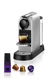 Produktbild: Nespresso Krups CitiZ Kaffeemaschine, freistehende Espressomaschine, automatische Abschaltung, 1 Liter Wassertank, 1260 Watt, silber, XN741B