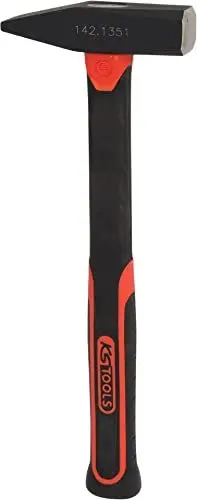 Produktbild: KS Tools 142.1351 Schlosserhammer mit Fiberglasstiel, 500g