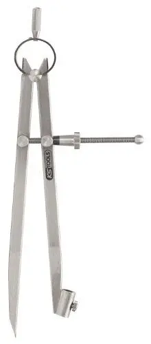 Produktbild: KS Tools 300.0411 Präzisions-Feder-Spitzzirkel mit Bleistifthalter