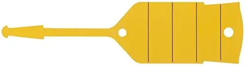 Produktbild: KS Tools 500.8093 Schlüsselanhänger mit Schlaufe, gelb, 500 Stück