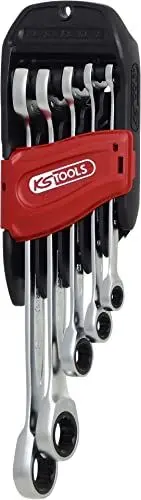 Produktbild: KS Tools 503.5205 DUO GEARplus® Ratschenringmaulschlüssel-Satz mit Maul-Ratschenfunktion, 5-tlg.