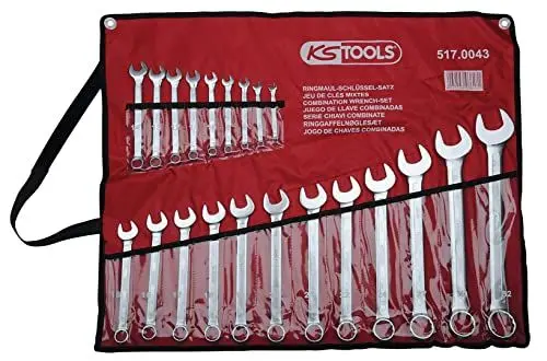 Produktbild: KS Tools 517.0043 Ringmaulschlüssel-Satz, abgewinkelt, 21-tlg 6-32mm
