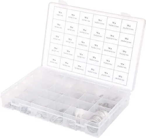 Produktbild: KS Tools 970.0160 Sortiment Alu-Dichtringe, M5-28, 300-tlg.