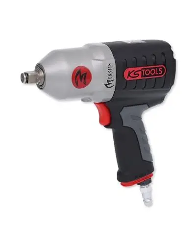 Produktbild: KS Tools Monster Schlagschrauber Druckluft 515.1210 I Druckluft Schlagschrauber mit praktischem Umschalthebel L/R I Hochleistungs-Doppel-Hammer-Schlagwerk