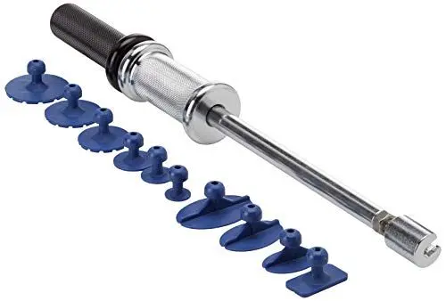 Produktbild: KS Tools Set Karosserie Ausbeulgarnitur 11 tlg. Profi-Ausbeul-Gleithammer-Satz, 11-tlg