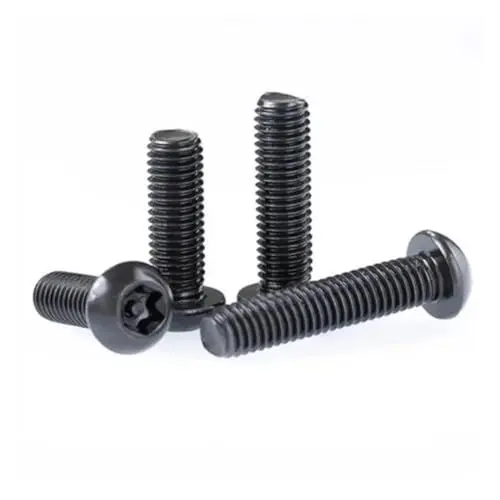 Produktbild: KSeSii 5-20 Stück M3 M4 M5 M6 M8 304 A2-70 Edelstahl Schwarz Sechslappen-Knopf Rundkopf mit Stift Anti-Diebstahl-Sicherheitsbolzenschraube(Black 304ss,16MM(L)_M5 10PCS)