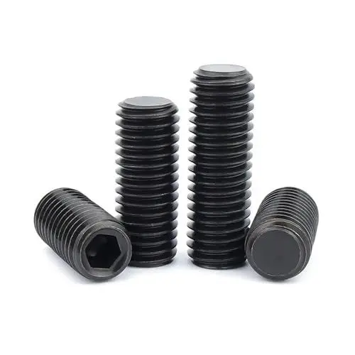 Produktbild: KSeSii DIN913 Feingewinde M4 M5 M6 M8 M10 M12 304 Edelstahl 12,9 Sechskant Innensechskant Flachkopfschraube Stellschraube(10pcs M6x0.5x8)