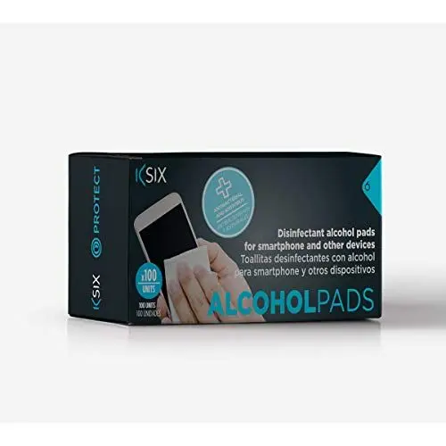 Produktbild: Ksix Reinigungstücher mit Alkohol für Smartphones und andere Geräte (100 Stück)