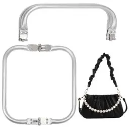 Produktbild: KSJEHW 2St Häkeltaschenverschlüssen, U-Förmige Aluminiumtaschenverschlüsse, Taschenverschluss Für Clutches - Diy-Zubehör Für Taschen Und Geldbörsen(19、24cm