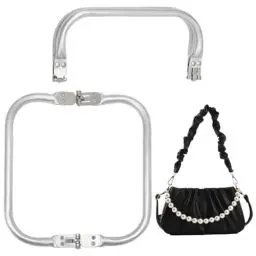 Produktbild: KSJEHW 2St Häkeltaschenverschlüssen, U-Förmige Aluminiumtaschenverschlüsse, Taschenverschluss Für Clutches - Diy-Zubehör Für Taschen Und Geldbörsen(16cm