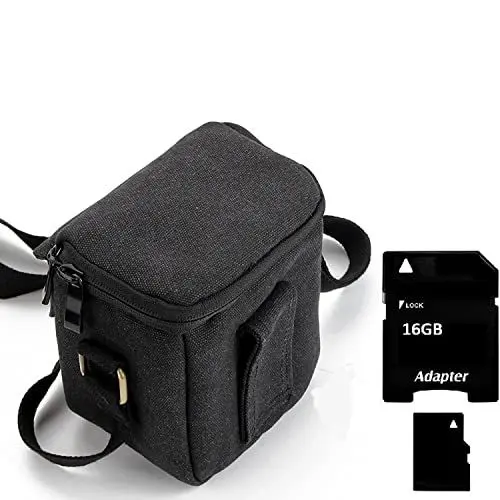 Produktbild: K-S-Trade Qualitativ & Innovativ Umhängetasche Für Olympus OM System Tough TG-7 Schulter Tasche Tragetasche Kameratasche Fototasche + 16GB