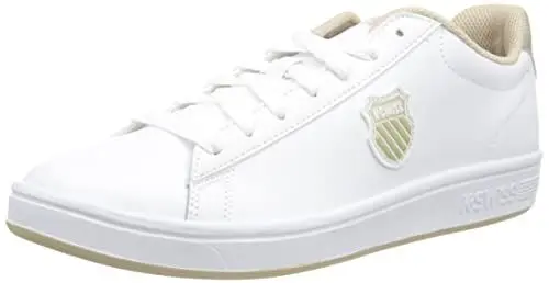 Produktbild: K-Swiss Damen Court Shield Sneaker, White/Champagne, 37 EU
