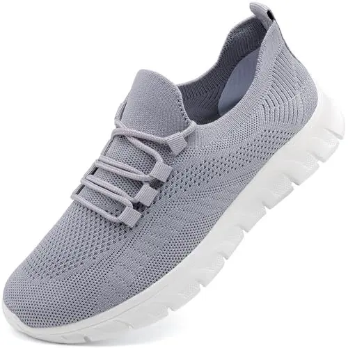 Produktbild: KTVHYW Sportschuhe Herren Sneaker Turnschuhe Laufschuhe StraßEnlaufschuhe Tennisschuhe Fitness Jogging Grau Gym Schuhe Sommerschuhe Hallenschuhe Männer 44