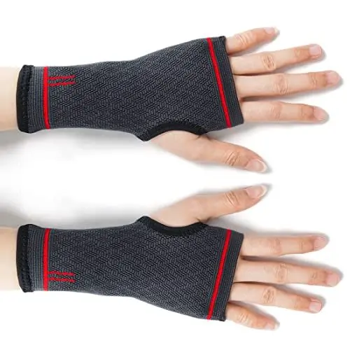 Produktbild: Kuangmi Sport Handgelenkbandage, Kompressionsbandage für Karpaltunnel (Large, Blue Paar)