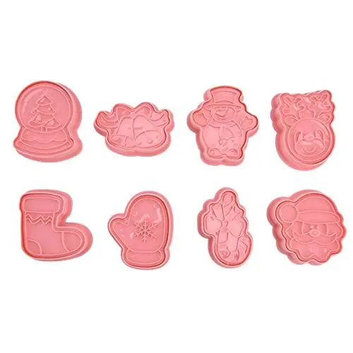 Produktbild: Kuchenform, Obstschneider, Formen, Kuchenschneider, Lebensmittelschneider, Handarbeit, Herstellung, stabil, sicher, niedlicher Stil, klein, kompakt, vielseitig einsetzbar, Rosa, 8