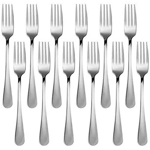 Produktbild: Kuchengabeln 12 teilig, Kleine Gabeln Edelstahl Besteck Set 12 Personen,GrößE 7 inch (17.80cm)