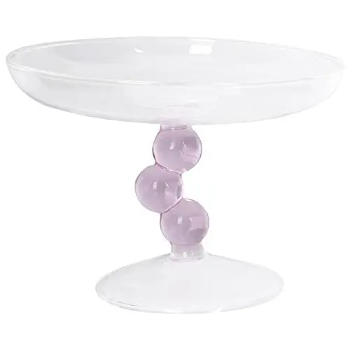 Produktbild: Kuchenständer Glas Tortenplatte Kuchen Glasglocke: Obstschale Teller mit Kuchenglocke Tortenständer Haube Torten Glashaube Tortenglocke Glas Käseglocke Lebensmittel Abdeckung Deckel Cover