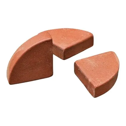 Produktbild: Kübelfüße/Unterlegscheiben für Blumentöpfe Pflanzgefäße anstatt Teller Frostfest Untersetzer Füße Dreieck Terrakotta dreieckig L: 7,7 cm B: 7,7 cm H: 2 cm (12, Terracotta)