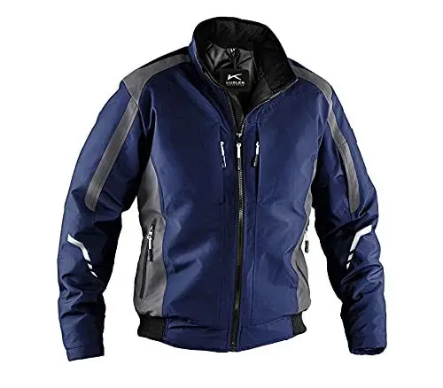 Produktbild: KÜBLER WEATHER Wetterbundjacke blau, Größe L, Unisex-Wetterbundjacke aus Mischgewebe, funktionelle Wetterbundjacke von KÜBLER Workwear