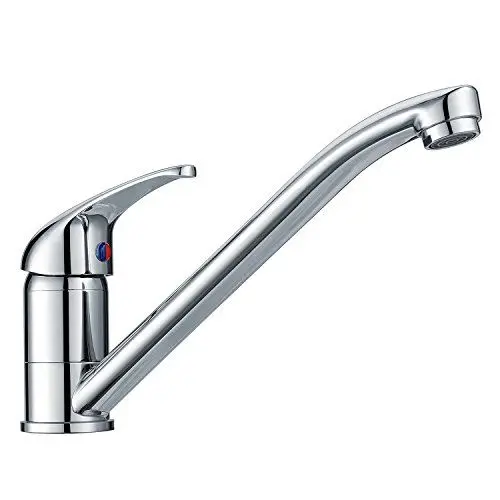 Produktbild: Küchenarmatur verchromt 10 Jahre Garantie 360° Schwenkbereich Hochdruck Wasserhahn Küche aus Messing Spültisch-Einhebelmischer