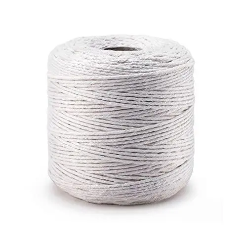 Produktbild: Küchengarn Baumwollschnur 250g = ca. 180m - Metzgergarn Bratenschnur Bäckergarn Bindfäden Paketschnur Makramee Schnur Weiß