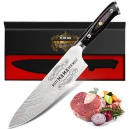 Produktbild: Muttertagsgeschenk Küchenmesser Scharf Geschenke für Mama - 34 Cm Kochmesser Profi Messer, Cool Muttertag Geschenk Geburtstag Geschenkideen für Mutter Frauen Oma, Edelstahl Ergonomischer Fleischmesser